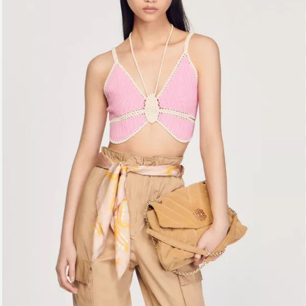 Butterfly Crochet Crop Top